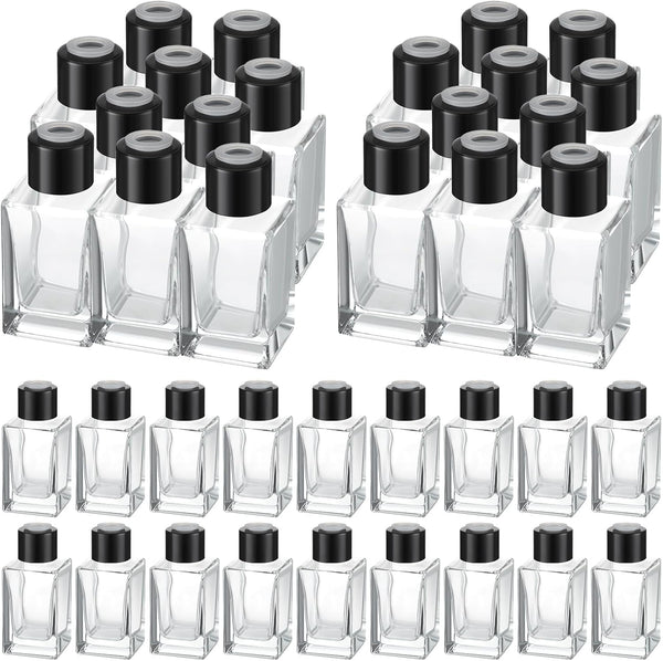 Umigy 50 Set Glass Diffuser Bottles Reed Diffuser Empty Jars Clear Fragrance