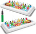 Pack of 2 Inflatable Cooler Serving Bar, Salad Ice Tray for Food Drinks, BBQ Picnic Pool Party Supplies