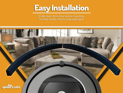 SplashNColor Bumper Extender Guard Height Adjuster for Roomba Eufy Vacuum Cleaner, 2 PCS, Easy to Install