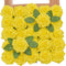 TINGE TIME Yellow Flowers Artificial Rose - 25pcs Realistic Fake Roses for DIY Wedding Bouquet, Baby Shower, Party