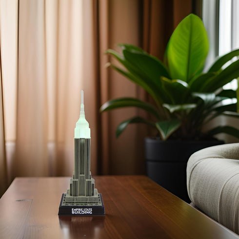 ZIZO New York Breath Taking Empire State Building Replica LED Light up 10" NYC Souvenir Decoration