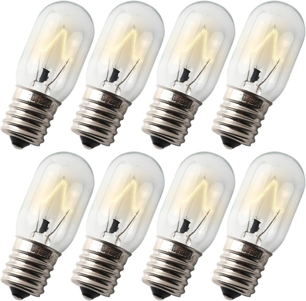 Seentech Microwave Oven Bulbs - Model 8206232A, 125V 40W E17 Base for Under Hood and Lava Lamps