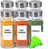 ComSaf Spice Jars with Shaker lids Adjustable, 8oz 6PCS9 DIY Labels, Spice