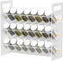WUIVIUT Spice Rack Organizer for Cabinet, Kitchen Countertop Shelf Organizer for Spice Jars with Clear Acrylic