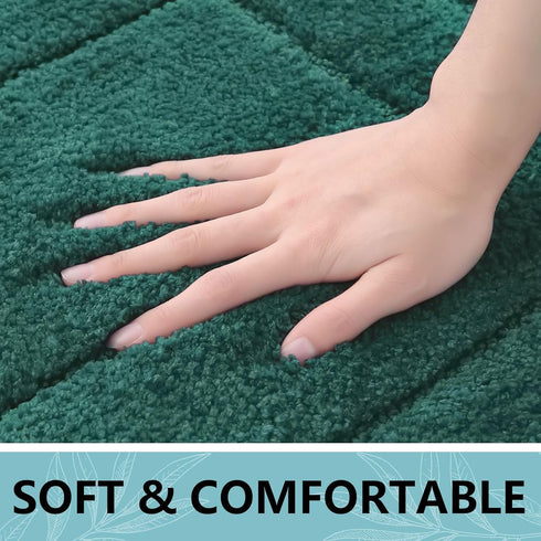 Buganda Bathroom Rugs, 30" x 20", Soft Absorbent Microfiber Bath Mats, Non-Slip Shaggy Carpet for Bathroom Floor