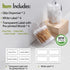 2 Pack Acrylic Qtip Holder Dispenser - Clear Plastic Canister for Cotton Swabs, Balls, Pads, Floss Picks, Bathroom Decor