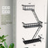 2.5 SweetSage Fire Escape Wall Shelf, Modern City Corner Wall Decorative Action Figure Metal Display with Mini Shelf