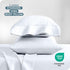 Bare Home Microfiber Pillow Cases - King Size Set of 2, Cooling Double Brushed White Pillowcases, Easy Care