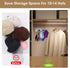 Wall Mounted Hat Rack, 2 Pack Hat Organizer for Baseball Caps, Stainless Steel Storage Organizer with Strong Adhesive
