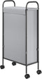 ELYKEN Slim Laundry Hamper with Lid, 50L Small Rolling Laundry Basket on