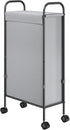 ELYKEN Slim Laundry Hamper with Lid, 50L Small Rolling Laundry Basket on