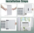 Flehomo Adjustable Insulation AC Side Panels with Frame for 12,000 BTU Window Air Conditioner Unit