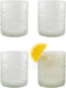 Darware 4 Pack Little Hobnail Drinking Glasses (6oz, Clear) - Old-Fashioned Beverage Glasses for Tabletop and Bar Use