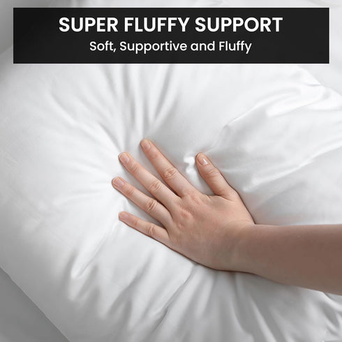 Foamily Throw Pillow Insert, 18 x 18 Inches, Hypoallergenic, Made in USA - Decorative Couch, Bed Pillow
