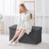 30Inches 660 lbs, ZenStyle Storage Ottoman Bench, Folding Footrest Padded Seat, Storage Chest Long Shoes Bench