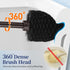 Set: 2 Pack Bronze1 HAMITOR Toilet Bowl Brush Holder Modern Deep Cleaning Bathroom Toilet Scrubber with Caddy for rv