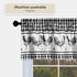 Light Filtering Printed Tier & Valance Window Curtain Set, 58 Inch Length, 36 Inch Width, Barnyard (Burgundy) by Achim