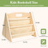 AZSKY Double-Sided Toddler Bookshelf for Kids, Montessori Bookshelf to Display Books, Sling Book Rack Organizer