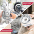 WB31T10010 and WB31T10011 Drip Pans for Electric Stove, Compatible with GE Range, Set of 4, Silver