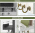 Rebee Vision Key Holder for Wall, Decorative Mail Organizer with 5 Key Hooks for Modern Farmhouse Home Decor