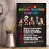 11''x17'' (Set 4 Jinniee Classroom exercise poster Calm Posters and Kids Work Out for Sports Poster Tools collection