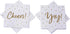 100 Pack Cocktail Napkins, Includes 2 Designs, Perfect for Weddings, Birthdays, New Year Party Supplies