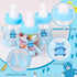 4Dozens 10pcs MACTING Baby Bottle for Baby Shower Favors, Mini Candy Bottles with Artificical Flowers for Boys Girls