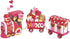 Valentine Tabletop Love Express Train - Cute 3 Piece Set - Valentine's