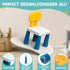 2 3 OCATO Plastic Toddler Chairs: Pcs Kids Chairs for Table Step Stool Lightweight Indoor or Outdoor School Camping
