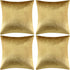 GIGIZAZA Velvet Gold Pillow Covers 18x18, Pack of 4, Decorative Throw Pillow Soft Covers for Living Room