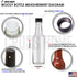 Cross 5oz Woozy 30 Hot Sauce Bottles, Empty Clear Glass Bottles with Shrink Capsules, Small Wine Bottle with Shirnk