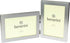 Brushed Aluminium Satin Silver Colour Twin 2 Picture Double Folding Photo Frame Gift - Takes 2 Standard 6 x 4 inch photographs (1 Landscape and 1 Portrait Style) by benerini