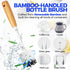 6 Pack Set Holikme Dish Brush Scouring Pad with Bottle Brush, Dish Brush, Palm Scrub Brush and Straw Brush, Dish