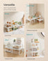 Set 3 Counter UKCS220W01 SONGMICS Cabinet Organizer Shelf, of Kitchen Shelves, Kitchen Storage, Spice Rack, Stackable