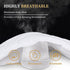 Full Quilted Fitted Waterproof Mattress Pad, Breathable Soft Filling Protector, 8-21 Inches Deep Pocket