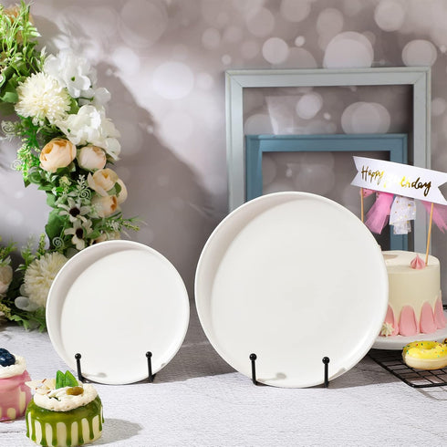 Mixweer 12 Pcs Book Stands for Display, Metal Photo Easel Stand, Book Holder, Plate Holder for Decorative Display