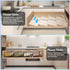 Spice Drawer Organizer, 4 Tier Clear Acrylic Rack for Kitchen, Expandable from 13" to 26" Spice Rack Tray (8 Pcs Clear)