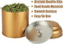 Acrux7 12 Pack 8oz Small Tea Tin Canisters with Airtight Lids, Loose Leaf Tea Storage Containers, Round Metal Airtight