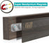 FINDKING Ash Wood Magnetic Knife Strip, 12 Inches Dark Brown Utensil Holder for Wall, No Drill.