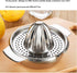 Wingwa Stainless Steel Lemon Squeezer Citrus Juicer Handheld Press Orange Juice Squeezing Tool with Bowl Storage