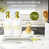 galasily Set Set Gold Soap Dispenser Comes with Stainless Steel Pumps, Instant Dry Tray, and Dish Scrub Brush, Kitchen