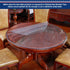 30 Inch Round Clear Plastic Tablecloths Cover Furniture Dining Kitchen Coffee Table Protector Liner Thick Protective