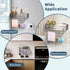 OKEJUNYE Shower Caddy Suction Cup, No Drilling Removable Shower Shelf with Towel Bar & Portable Hooks, Aluminum