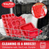 Walfos Silicone Mini Loaf Pan, 12 Cavities Non-stick Bread Brownie Pan for Mini Bread & Cheesecake