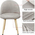 Leorate Dining Chair Cover Velvet Upholstered Side Dining Chair Cover Slipcover Curved Back Mid Century Modern Accent