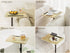 360 Masupu Sofa Arm Tray Table - Swivel Height Adjustable End Table, Small Snack Side Table for Couch, C Shaped Table