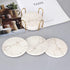 6 Pack Set White Marble Coaster with Holder Absorbent Drink Coasters Ceramic Cute Coaster Bar Dining Coffee Table
