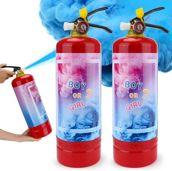 QIYVLOS Giant Gender Reveal Fire Extinguisher 2 Packs, Gender Reveal Ideas, Baby