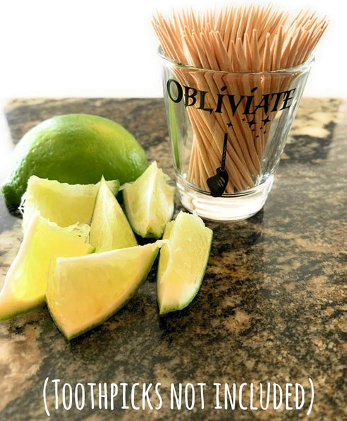 Obliviate Shot Glass/Cup, Wizard Gifts, Birthday Shot Glass for Men/Women, 1.75 oz