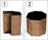 3 Pack 12 12 Inches Lawei Tree Stump Storage Stools, x Folding Stool Ottoman with Foam Cushion, Collapsible Storages